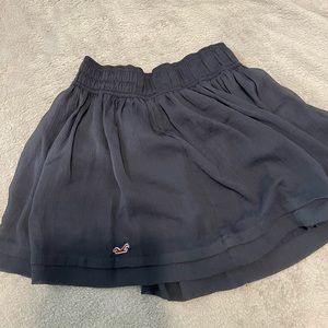 Hollister Navy Blue Mini Skirt